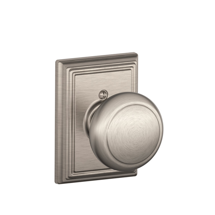 Andover Knob with Addison Trim Non-Turning Lock