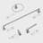GlideRite Avalon Collection 4-Piece Bathroom Hardware Set - 9024-KIT-SQ-98379523