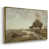 Toile avec cadre flottant or