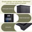 Storage Cabinet With 2 Doors And 4 Drawers For Bathroom-1561327663