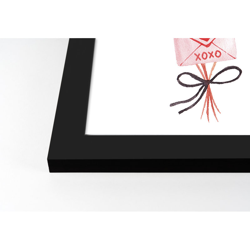 «Valentines Balloon Note», reproduction encadrée, H 14 po x l 11 po x P 1 po