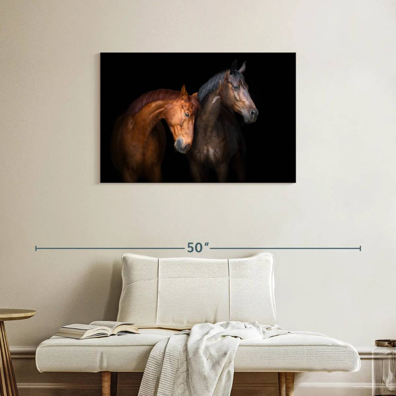 Brampt Horse Duo, 24" H x 36" W