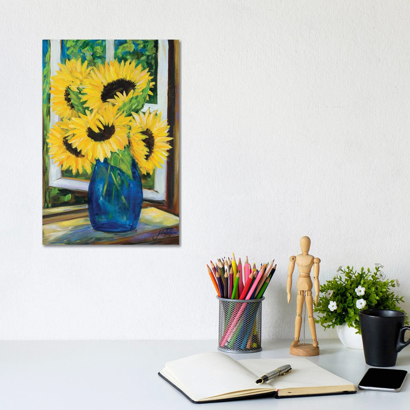Tournesols, H 12 po x l 8 po x P 0,75 po
