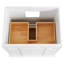 Meuble-lavabo simple biseauté autoportant de 30 po avec plateau en quartz pur Lior-132492038-132492039