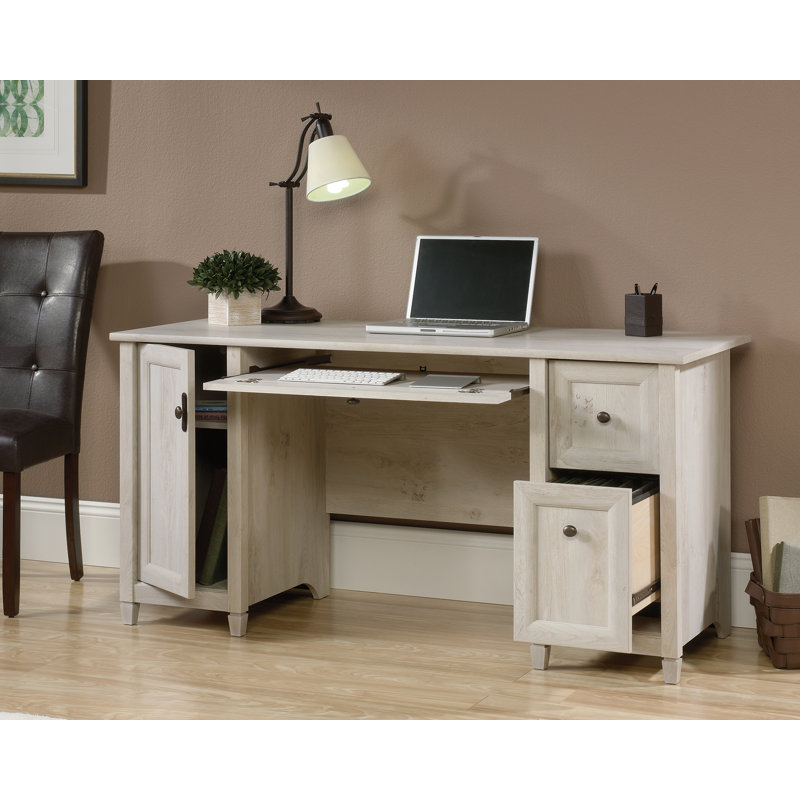 Bureau d'ordinateur Aidean, Marron blanchi