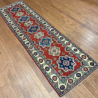  Handmade Kazak Wool Rug