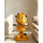 Pop Art Resin Garfield Statue, Large Floor Figurine with Tray Side Table Function