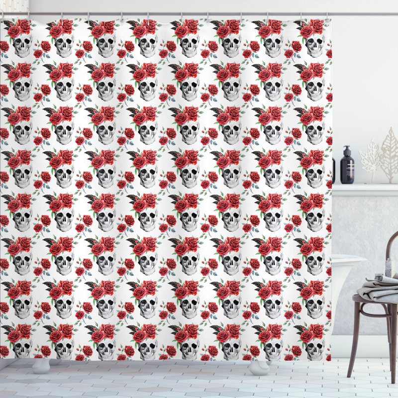 Shower Curtain with Hooks Included, 75" H x 69" W