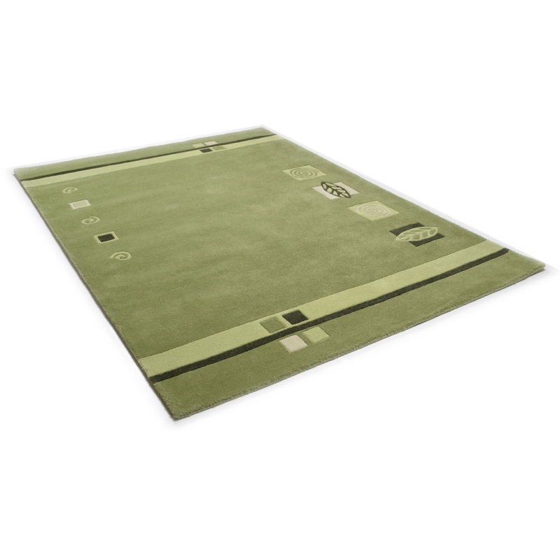 Florida Floral Wool Area Rug, Rectangle 90 x 160cm