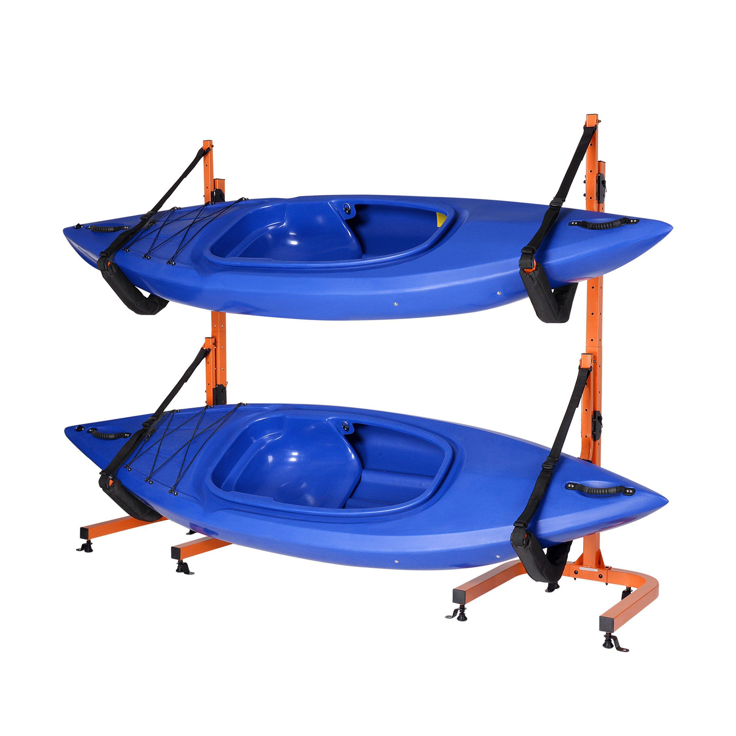 Plastic Dual 2-rod Rack Vertical Holder Organiser - Boat Kayak