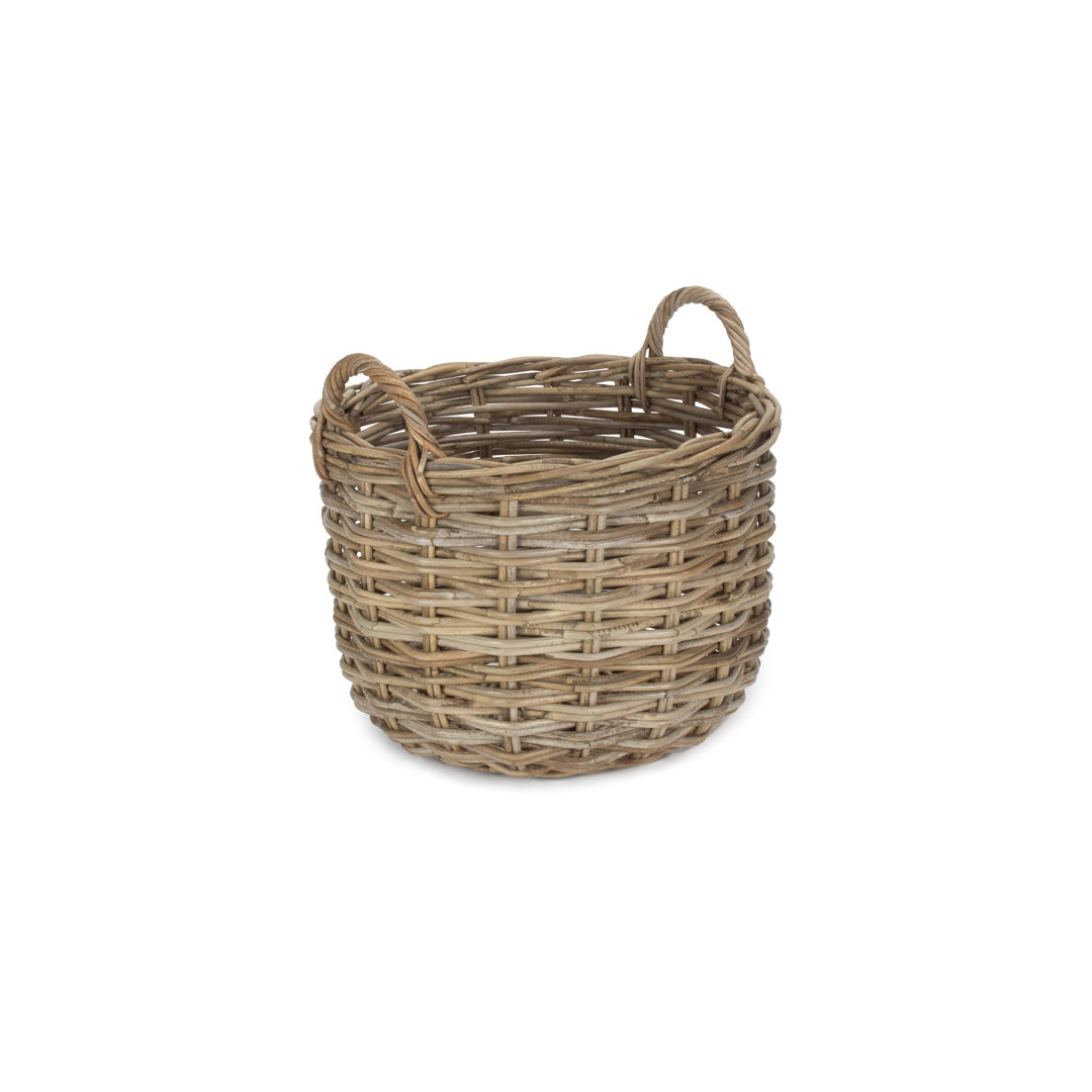 Wicker Rattan Log Storage Basket