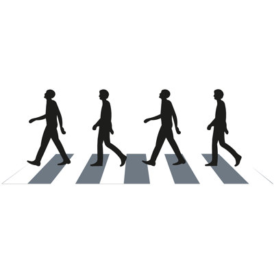 Abbey Road Silhouette Cardboard Cutout Standup