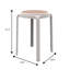 Tabouret rond en plastique empilable Alysoun-809252011