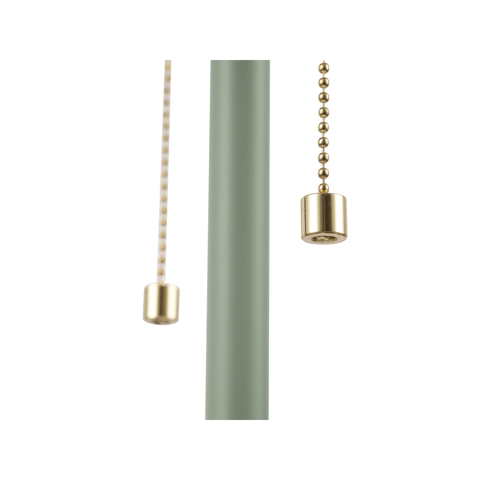 2-Light Sage Green Table Lamp