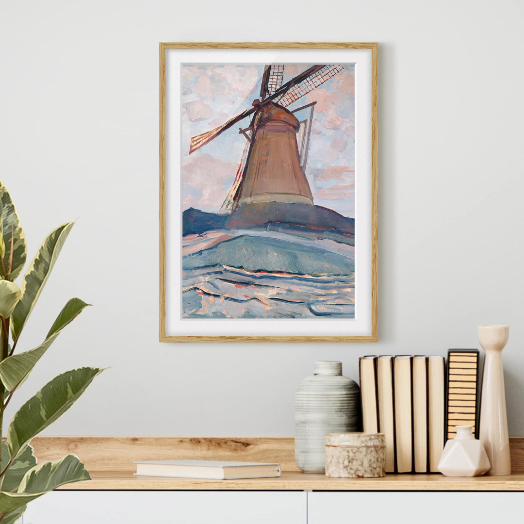 Gerahmtes Poster Windmill von Piet Mondrian