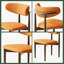 Ensemble de 2 chaises de salle à manger Mid-Century modernes-2008494951