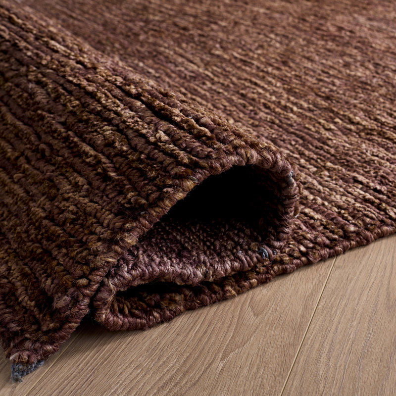 Tapis en jute de couleur unie Seden, Rectangle 4 pi x 6 pi