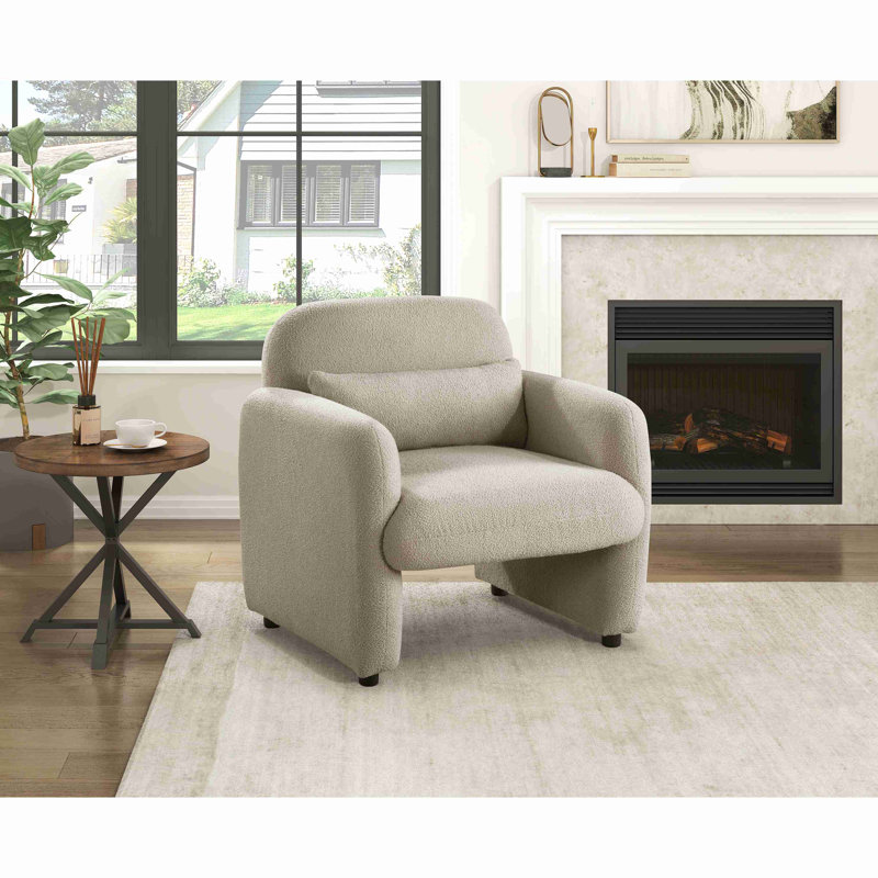 Fauteuil de confort contemporain 1 pièce, Taupe