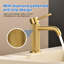 Robinet de lavabo de salle de bain surdimensionné à 1 trou en nickel brossé avec robinet de meuble-lavabo à bonde escamotable-125529155