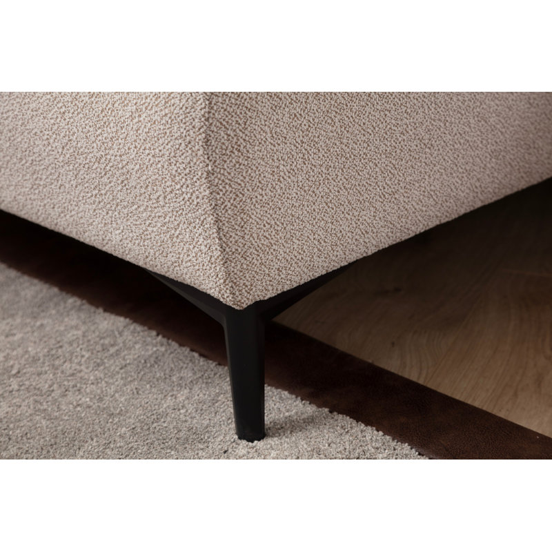 Canapé 1 place, Polyester cannelle beige