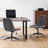 Mariello 23" Wide Adjustable Height Leather Swicel Office Chair With Quilted Backrest-103555072-103555073