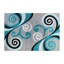 Tapis intérieur à motif abstrait tourbillonnant Aarley-Ray-339343782