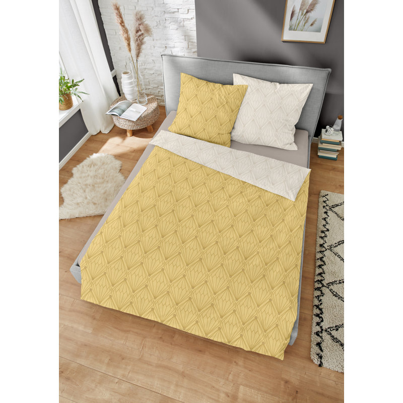 Talisman Geometric Shapes Duvet Cover with Pillowcases, 155 x 220cm Duvet Cover + 1 Pillowcase