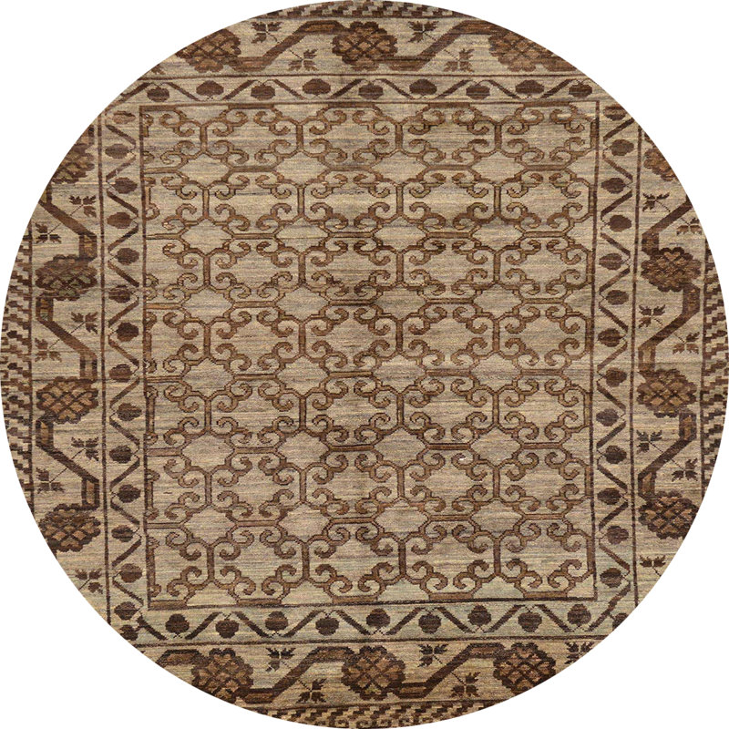 Tapis abstrait moderne 298, Rond 8 pi