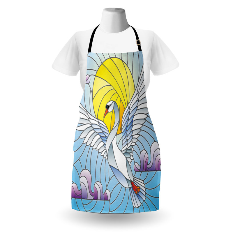 Bungalow tablier cygne rose