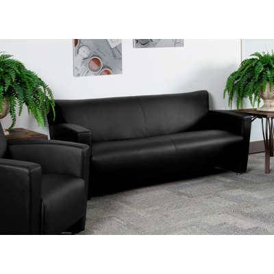 Leather/Faux Leather 32.5'' Reception Sofa
