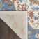 Tapis oriental bleu / ivoire / orange Margorie