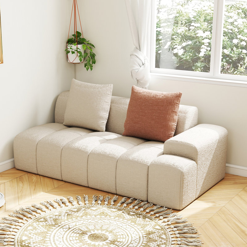 Causeuse modulaire Boneless, Beige
