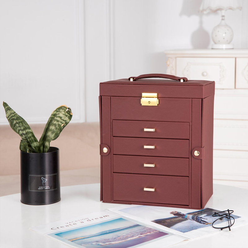 Wood Jewelry Box + Drawers