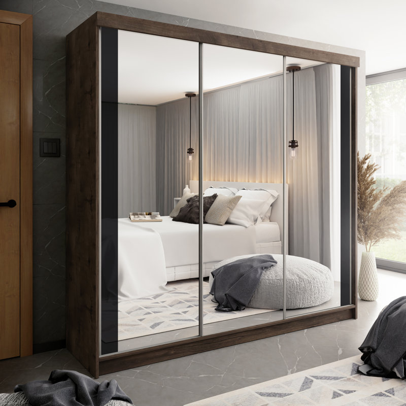 Altovise Wardrobe, Dark Brown/Black
