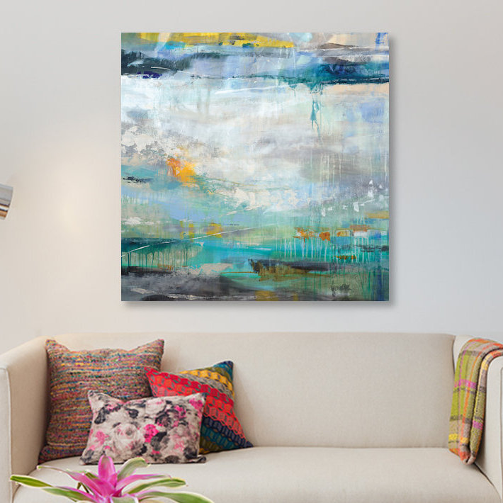 « atmospher », impression sur toile, H 48 po x l 48 po x P 1,5 po, Toile tendue, Pas de tapis