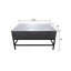 Table basse à plateau relevable gris