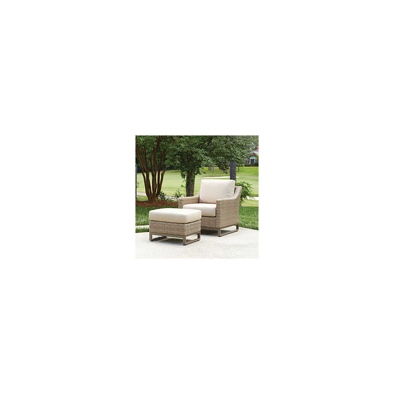 Milan Outdoor Ottoman, Burson Domino
