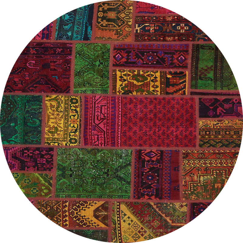 Tapis abstrait moderne 5655, Rond 5 pi