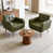 Green Faux Leather