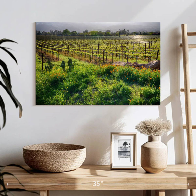 Alvord Sunrise In The Vineyard, H 32 po x l 48 po