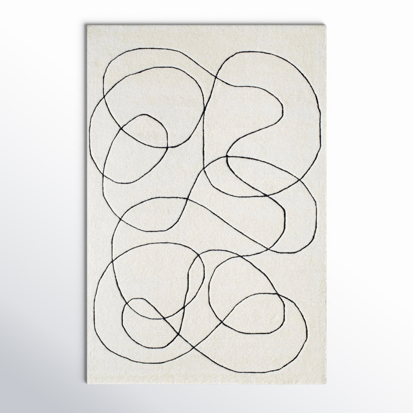 Samsa Hand-Tufted Abstract Rug, Rectangle 2' x 3'