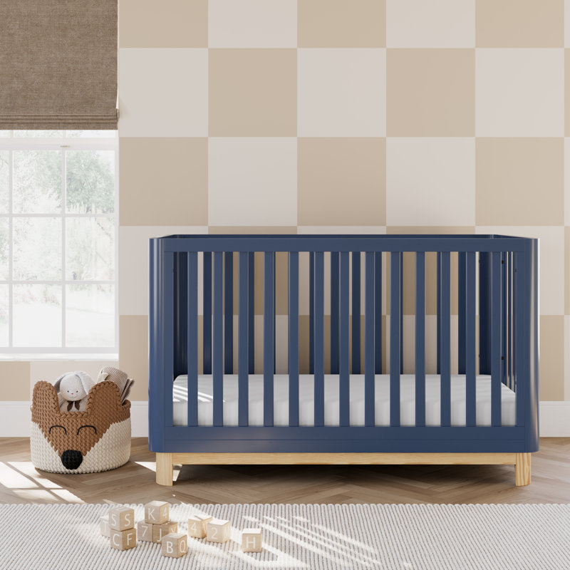 Lit de bébé convertible standard 3-en-1 Santos, Bleu minuit