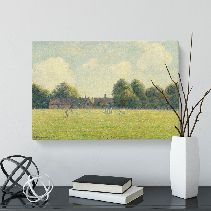 Hampton Court Green by Camille Pissarro - Wrapped Canvas, 40cm H x 60cm W x 3cm D