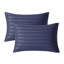 Luxury Microfiber Striped Pillowcases Set of 2 - Soft, Breathable & Wrinkle-Resistant Pillow Covers-1396515772