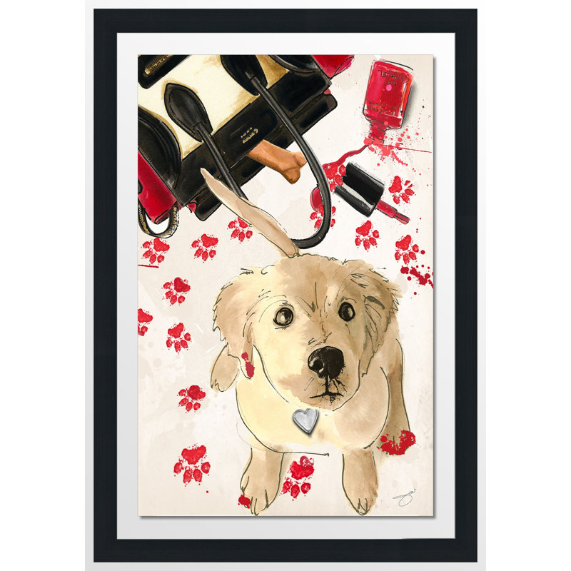 «Désolé», reproduction sur toile encadrée, H 39,5 po x l 27,5 po x P 0,75 po, Cadre espresso