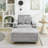 40.8" Corduroy Upholstered Sofa-291059354