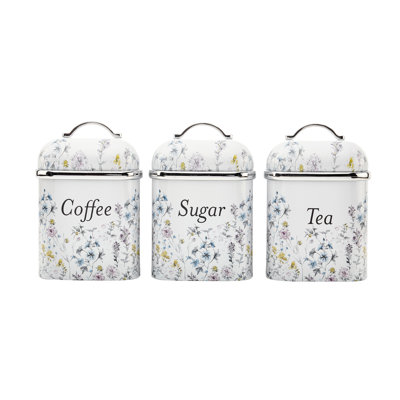 Laura Ashley Wild Meadow 3 Tin Canisters