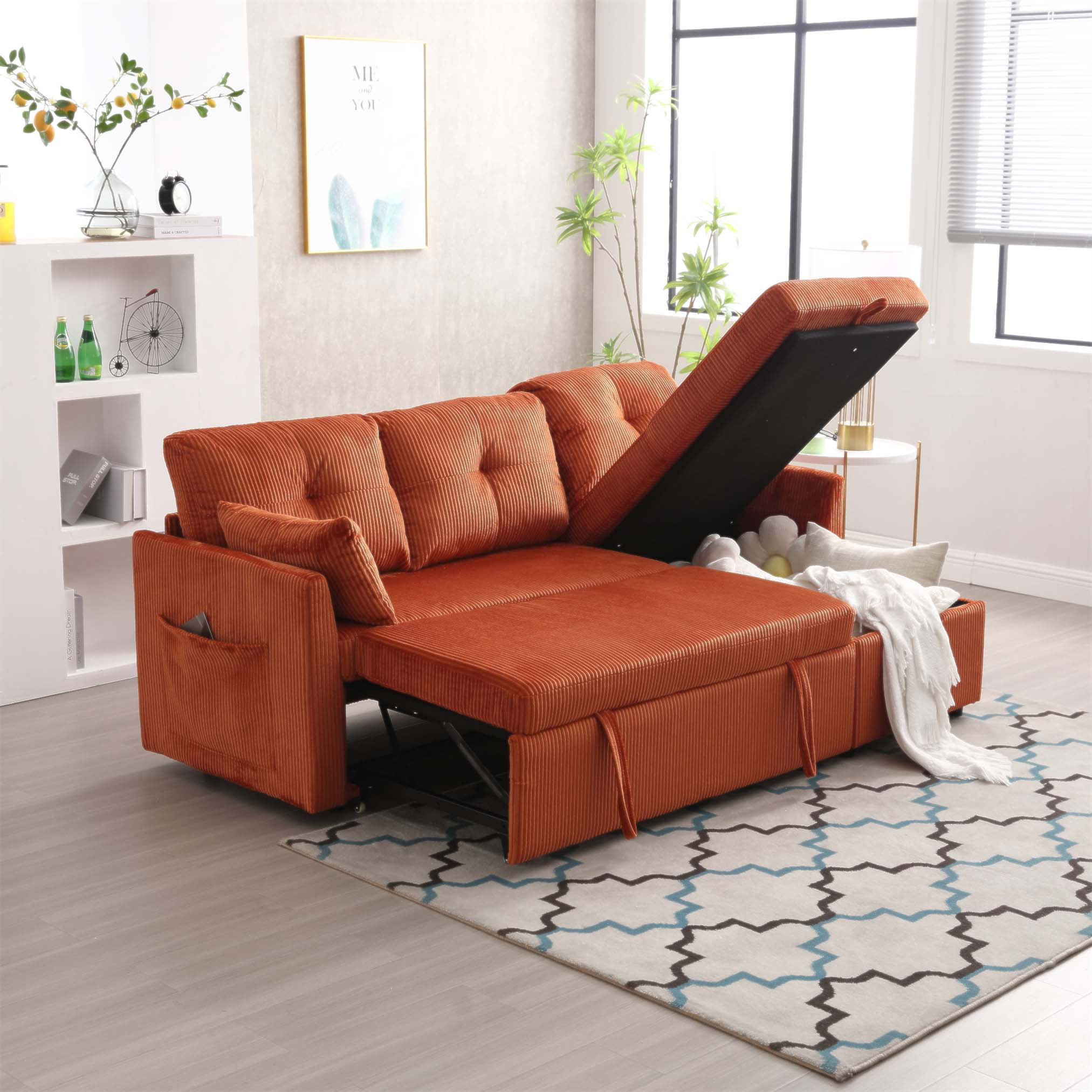 Latitude Run® Modular Sectional Sofa L Shaped Couch With Reversible ...