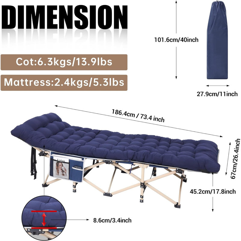 Cot, Blue