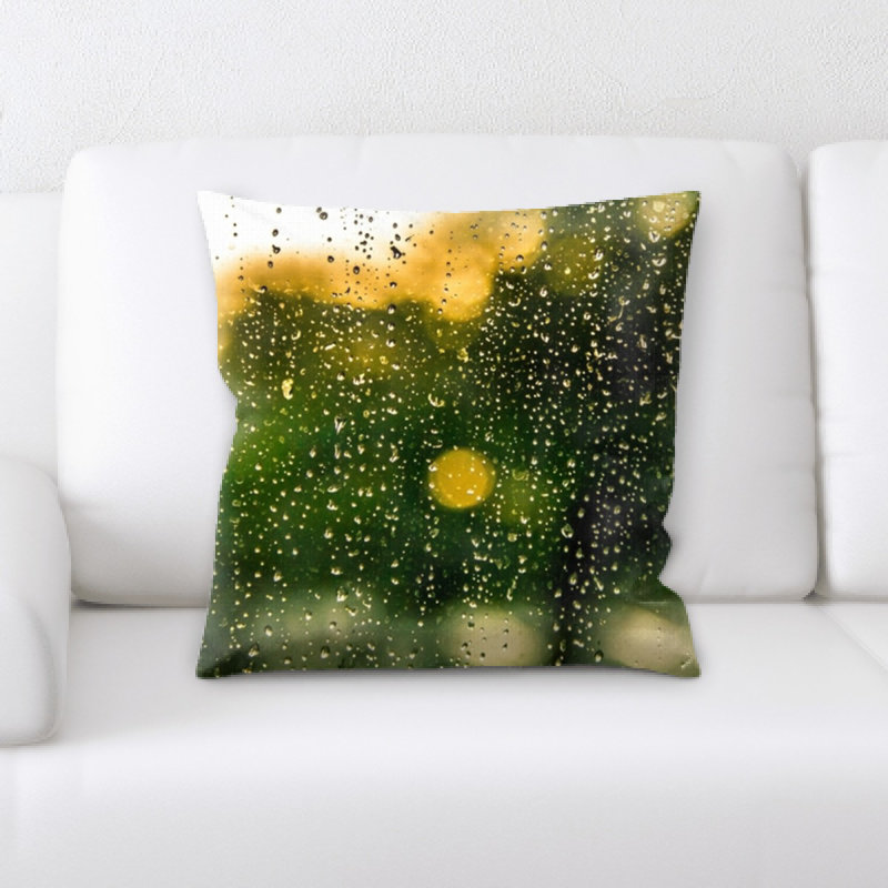 Rain Microsuede Reversible Throw Pillow